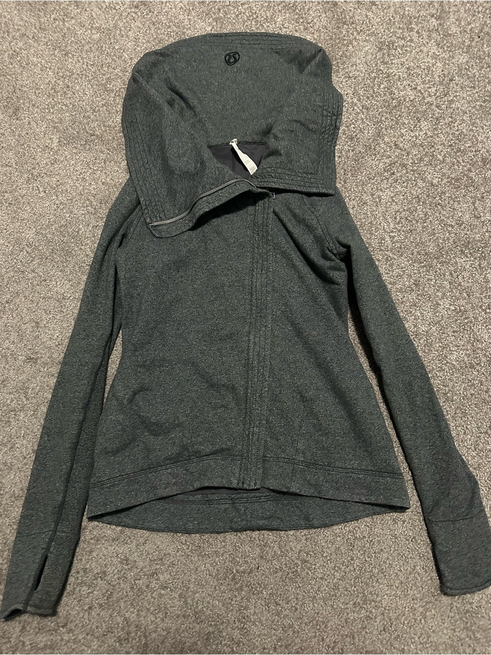 Lululemon Dark Gray Hooded Zip-Up Jacket
